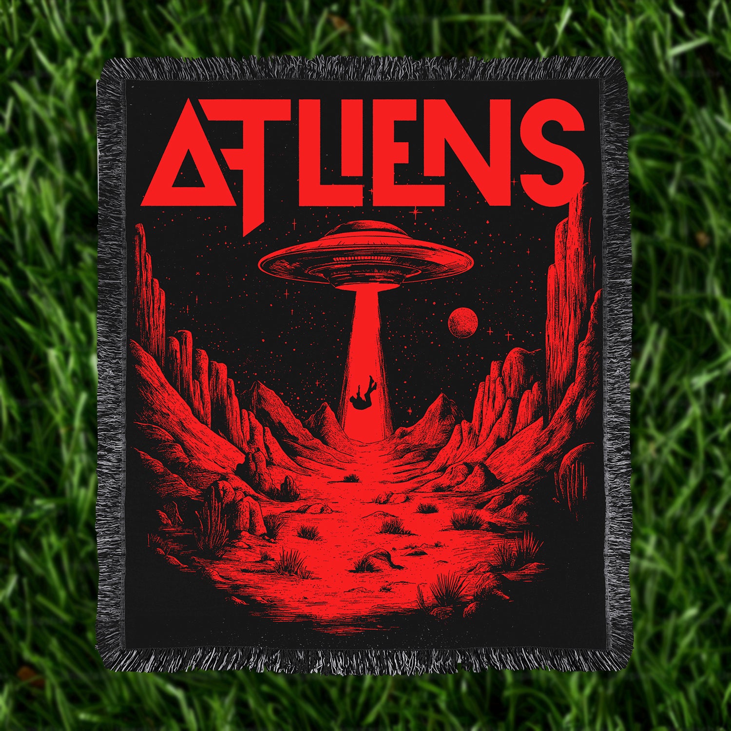 ATLiens Abduction Woven Blanket