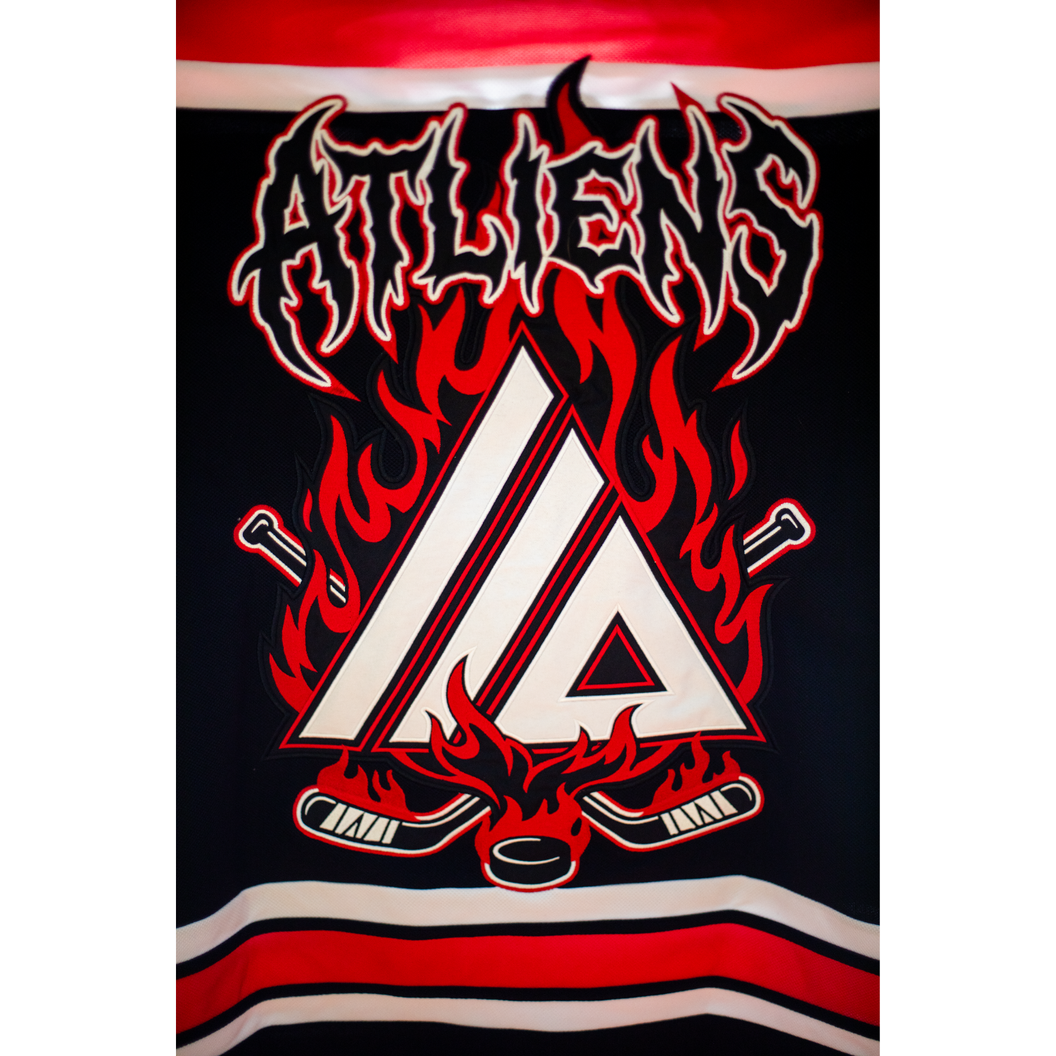 Destruction of a UFO Hockey Jersey