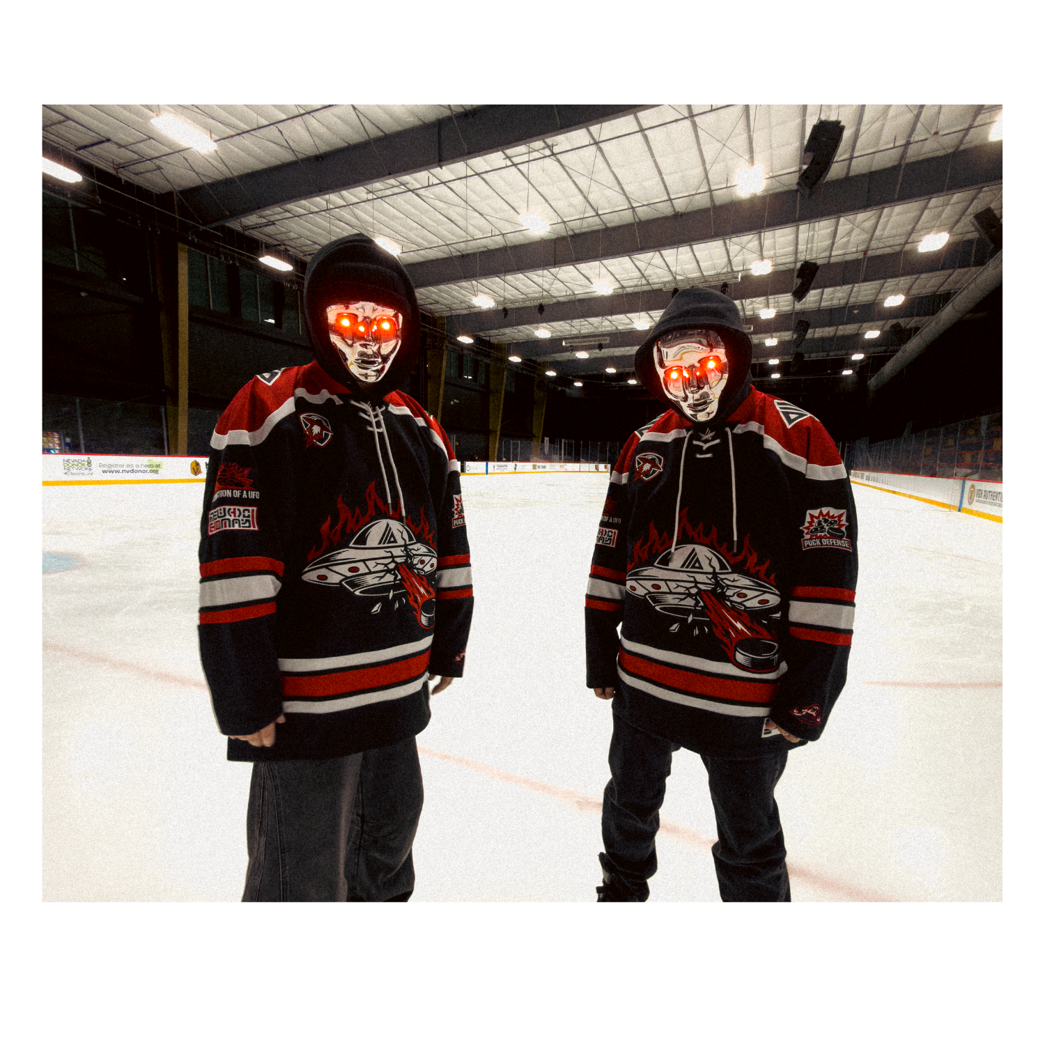 Destruction of a UFO Hockey Jersey